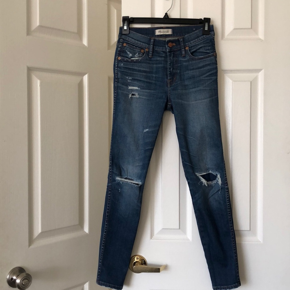 Madewell 9” high riser skinny skinny jeans